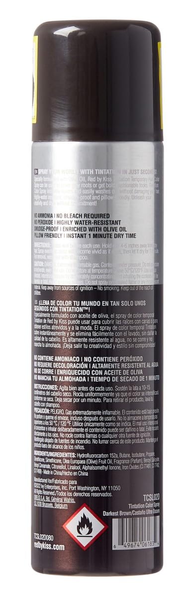 RED by Kiss Tintation Temporary Hair Color Spray