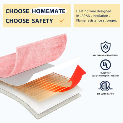 Homemate Heated Blanket Electric Throw