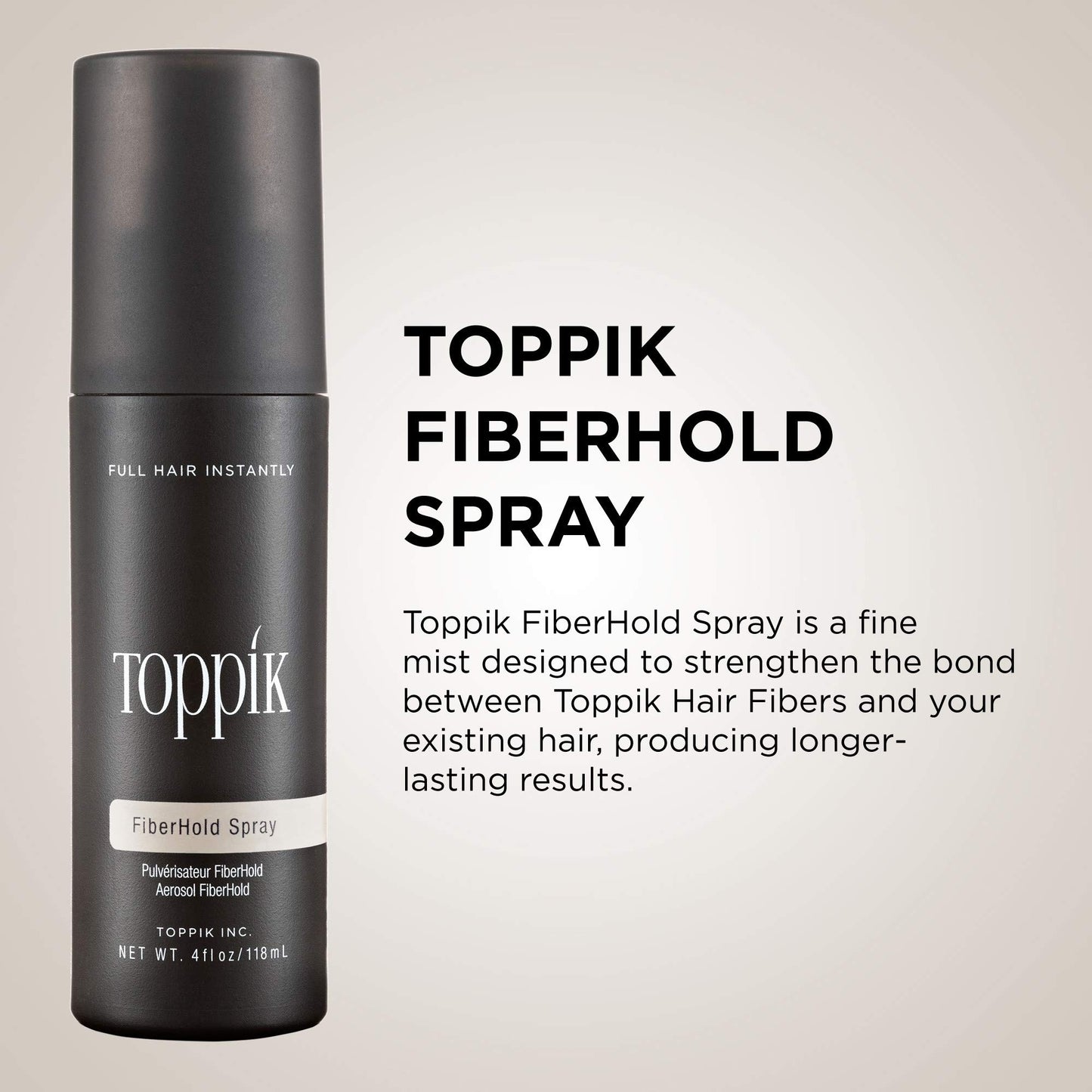 Toppik FiberHold Spray Unscented, 4 Fl Oz