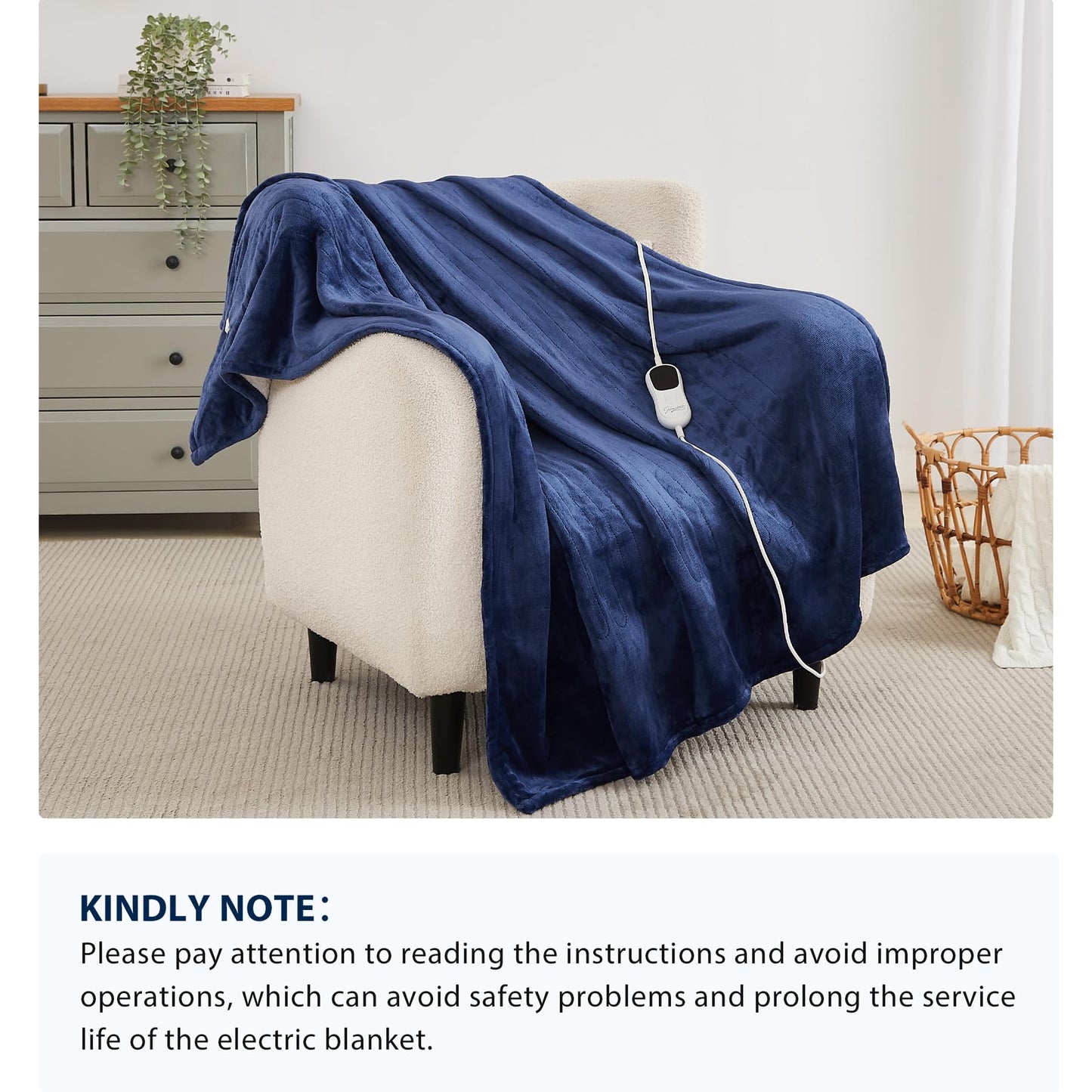 Homemate Heated Blanket Electric Throw