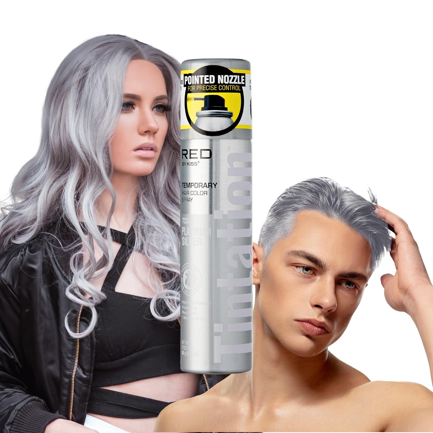 RED by Kiss Tintation Temporary Hair Color Spray