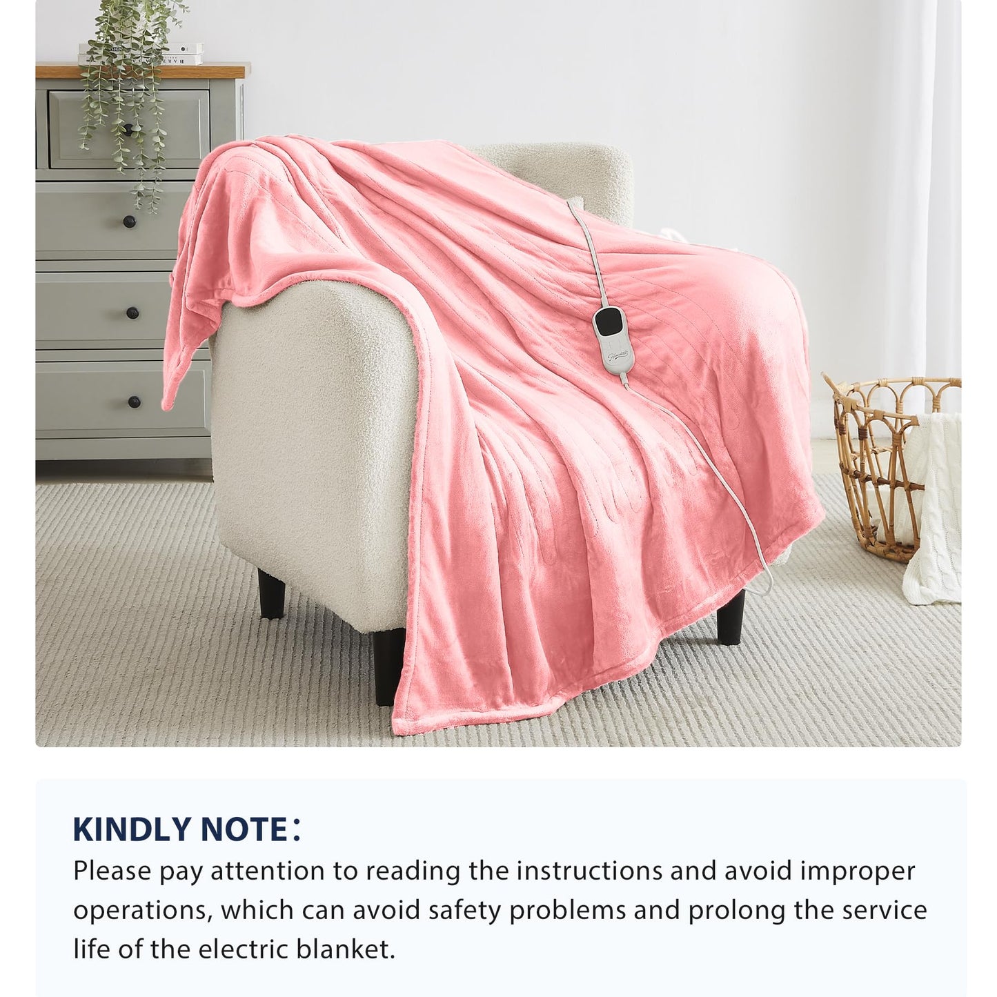 Homemate Heated Blanket Electric Throw